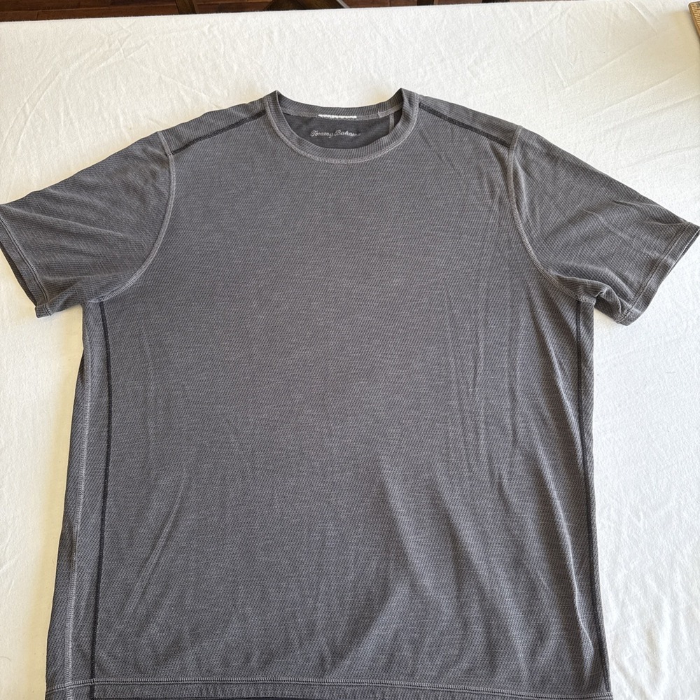 Tommy Bahama Men's IslandZone Flip Sky Reversible T-Shirt Gray Size XXL ST225661